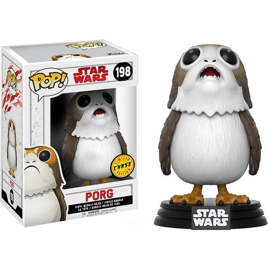 Funko POP! Star Wars CHASE Porg Chase #198 [Open Mouth]