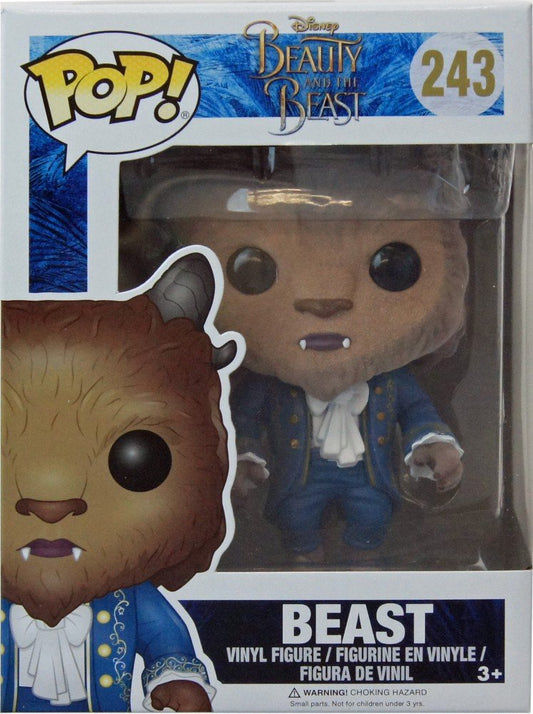 Funko POP! Disney Beauty and the Beast Beast #243 [Flocked] Hot Topic Exclusive