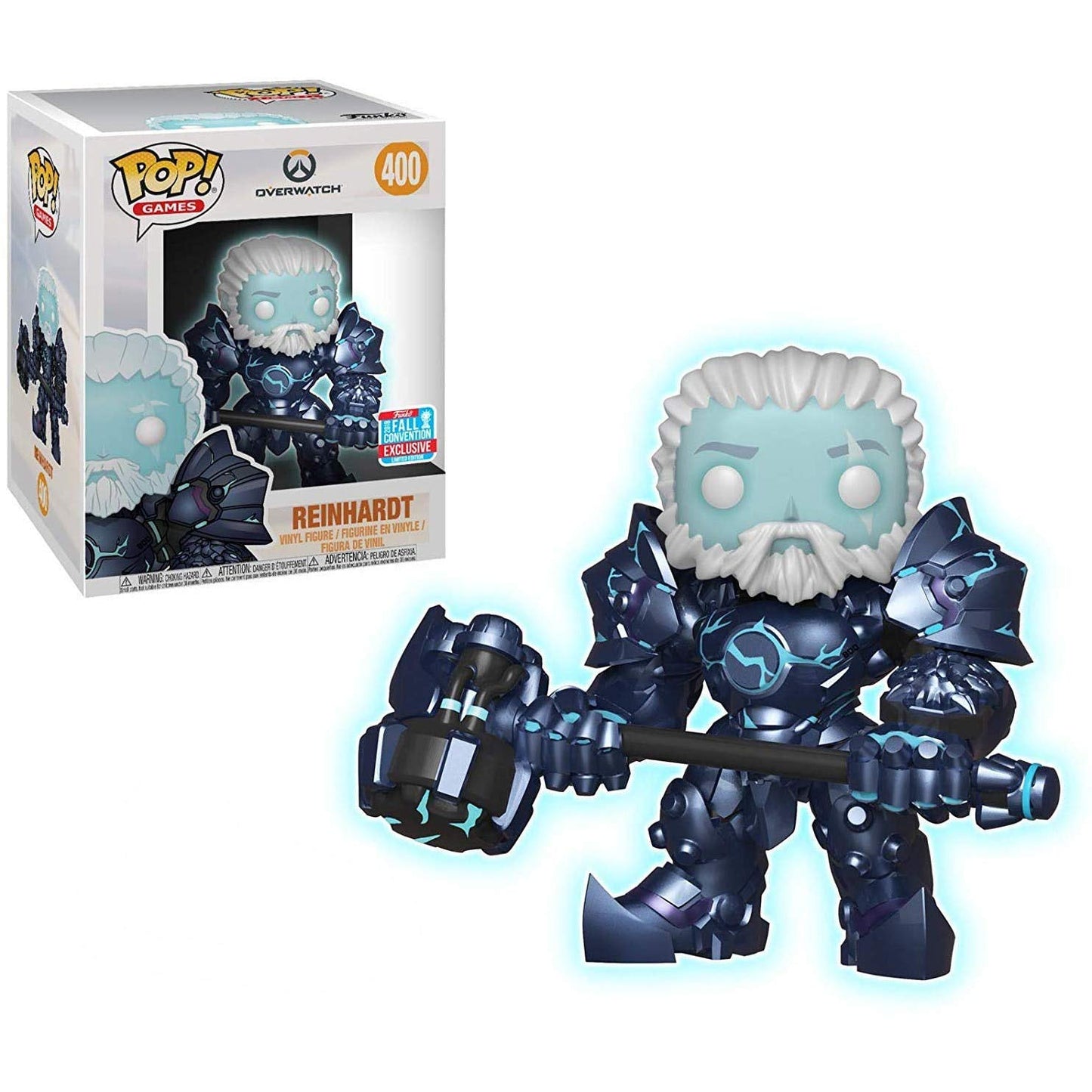 Funko POP! Games: Overwatch - Reinhardt [6 Inch Glow In The Dark] #400 Exclusive