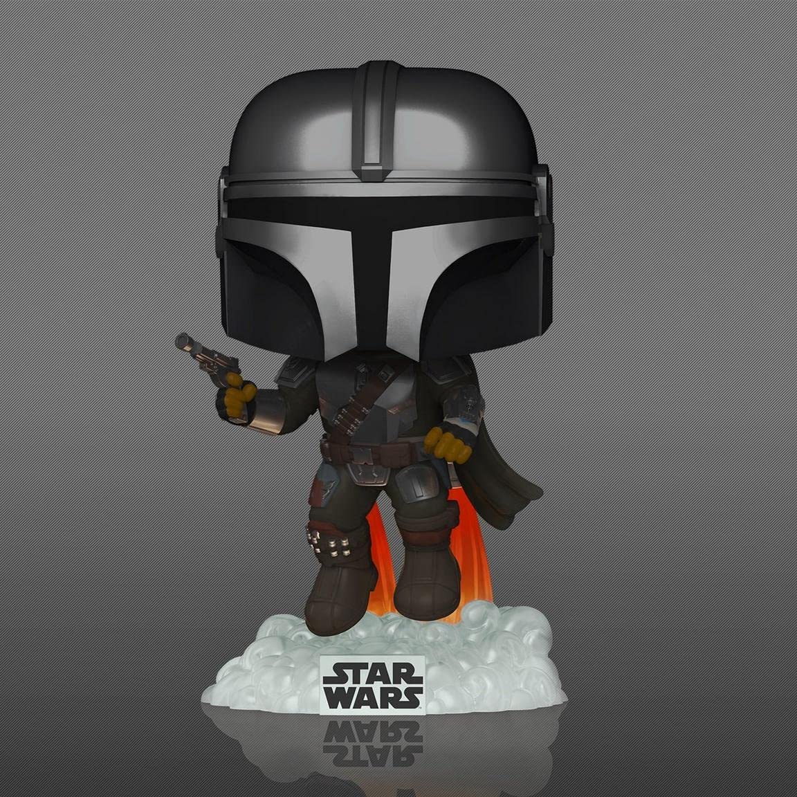 Funko POP! Star Wars The Mandalorian with Blaster Flying Glow in The Dark Inside Club Exclusive