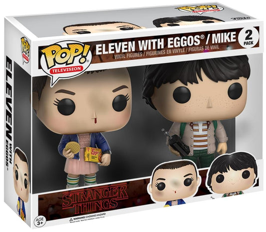 Funko POP! Teleivison Stranger Things Eleven with Eggos and Mike 2-Pack Exclusive