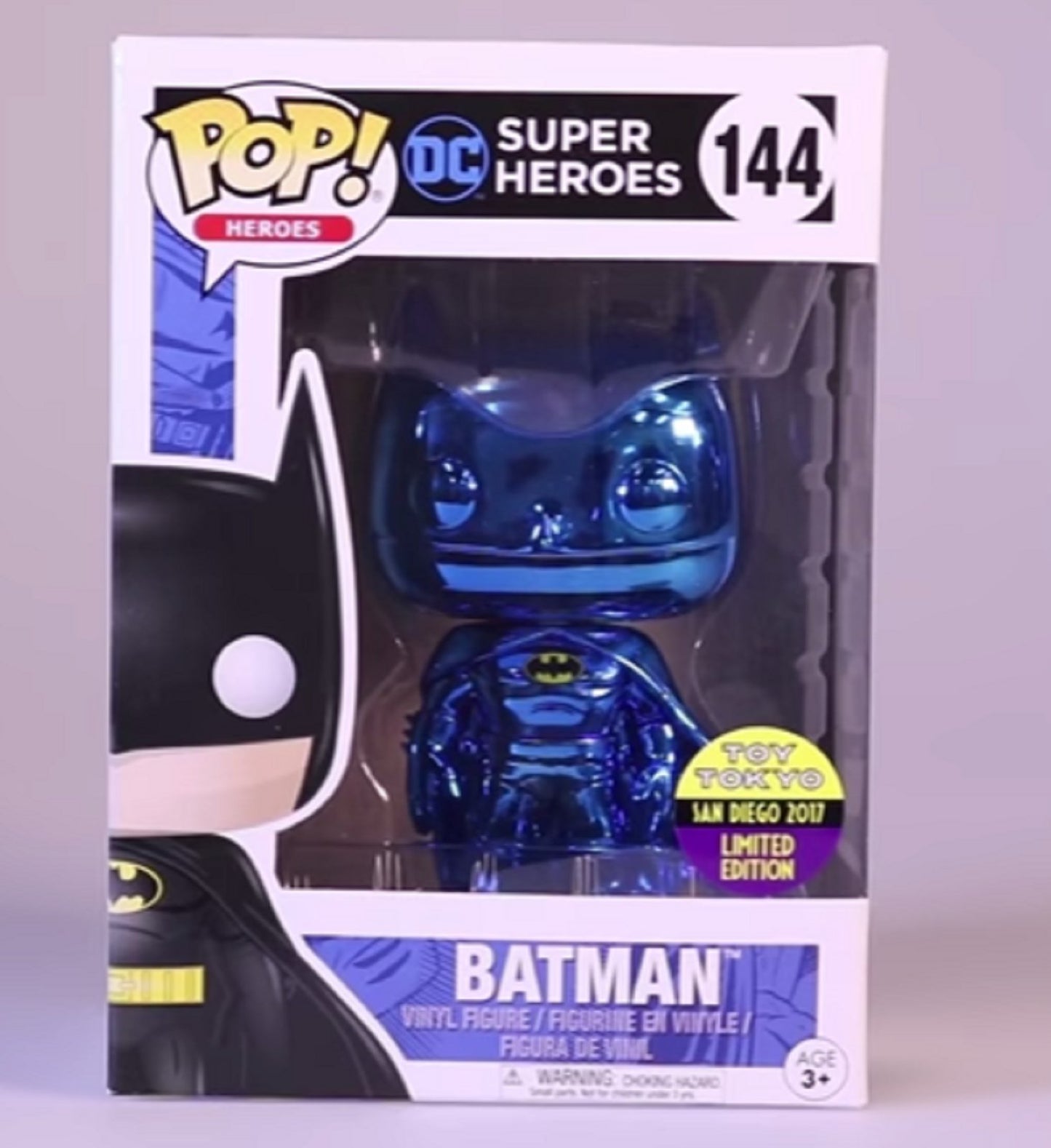 Funko POP! Heroes DC Batman #144 [Blue Chrome] Exclusive