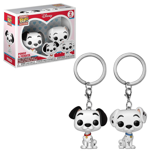 Funko Pocket Pop! Keychain 101 Dalmations - Pongo & Perdita 2 Pack