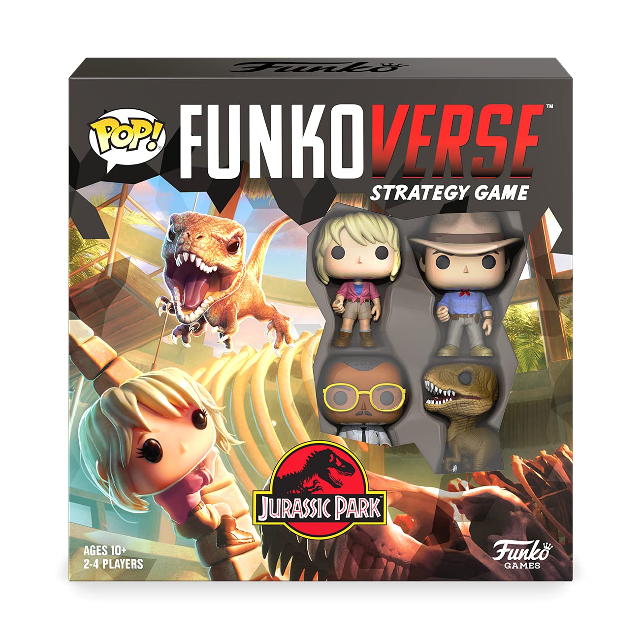 Funkoverse: Jurassic Park 100 4-Pack Board Game