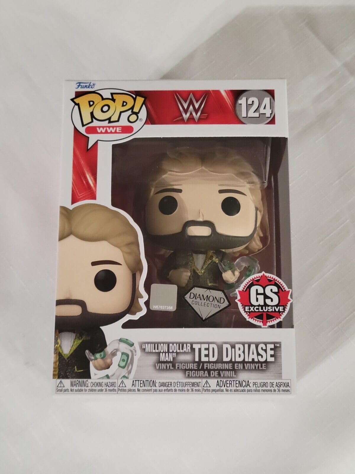 Funko POP! WWE - Million Dollar Man Ted DiBiase #124 [Diamond Collection] Exclusive