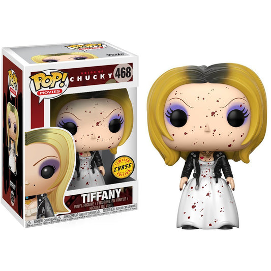 Funko POP! Movies Bride of Chucky CHASE Tiffany #468 [Bloody] [POP! Protector]