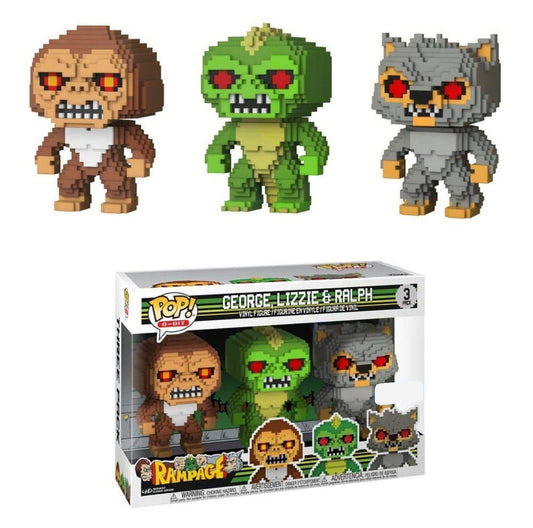 Funko POP! 8-Bit Rampage George, Lizzie & Ralph (3-Pack)