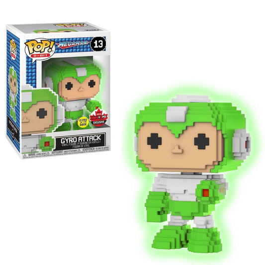 Funko POP! 8-Bit Mega Man Gyro Attack #13 [Glows in the Dark] Exclusive