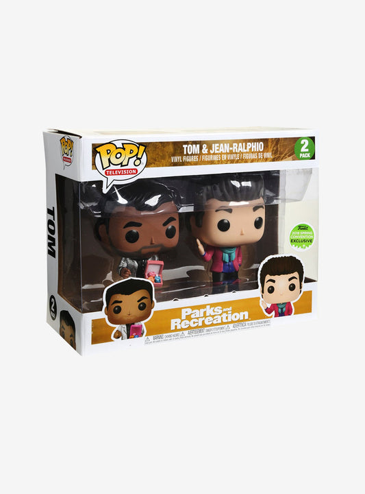 Funko POP! Television Parks And Recreations Tom & Jean Ralphio Set 2018 ECCC Spring Convention Exclusive