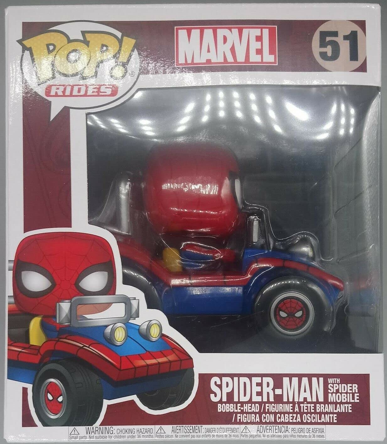 Funko POP! Rides Marvel Spider-Man with Spider Mobile #51 Exclusive