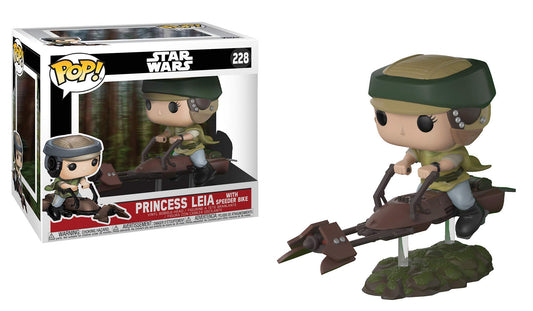 Funko POP! Deluxe: Leia on Speeder Bike Collectible