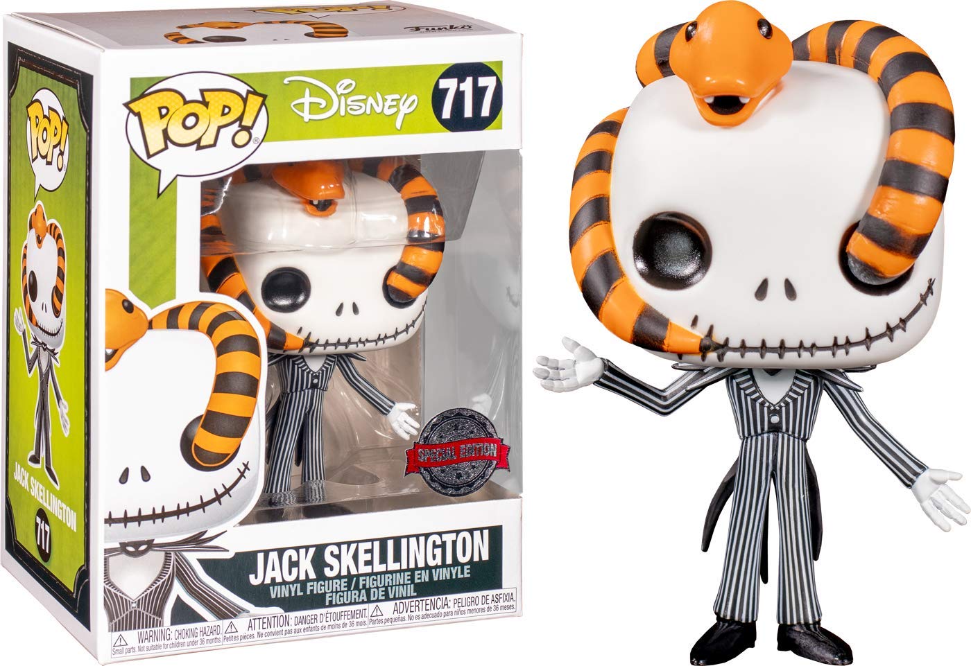 Funko POP! The Nightmare Before Christmas Jack Snake Head