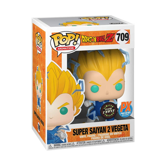 Funko POP! Animation Dragon Ball Z Chase Super Saiyan 2 Vegeta [Glows in the Dark] #709 Exclusive