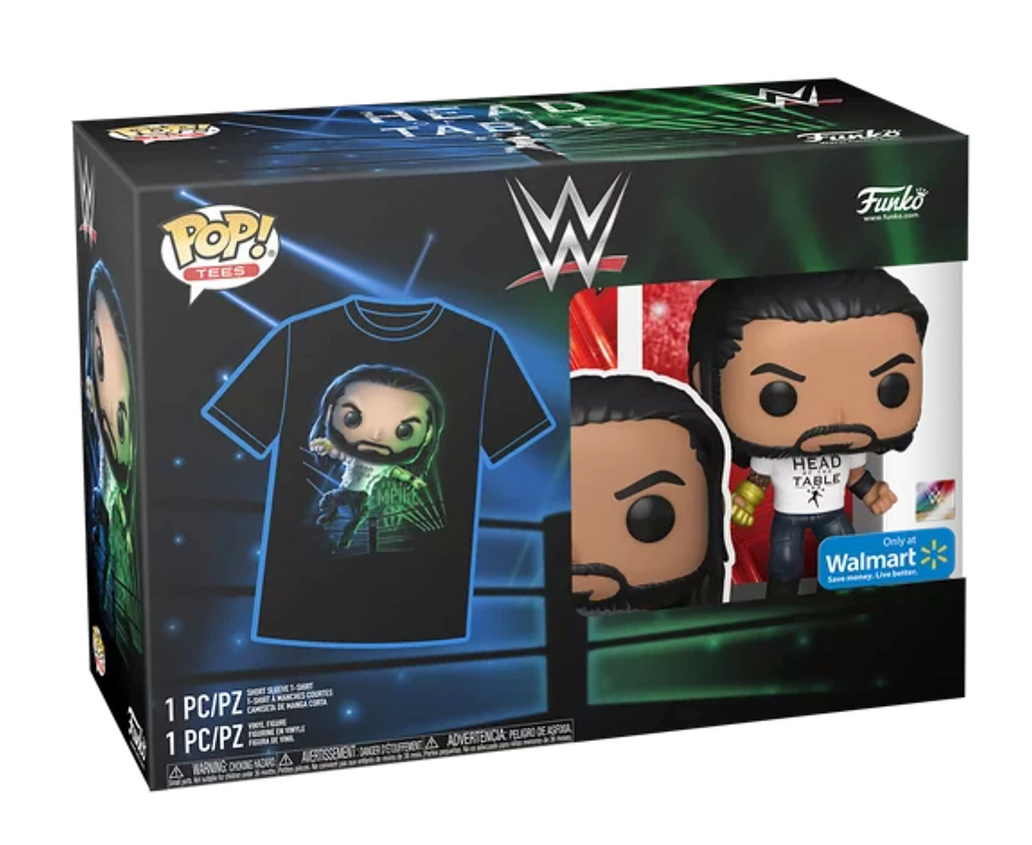 Funko POP! and Tee WWE - Roman Reigns with Size Xtra Large T-Shirt Collector Box Exclusive