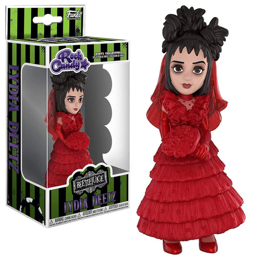 Funko Rock Candy: Beetlejuice Horror - Lydia (Red Wedding Dress) Collectible Figure, Multicolor