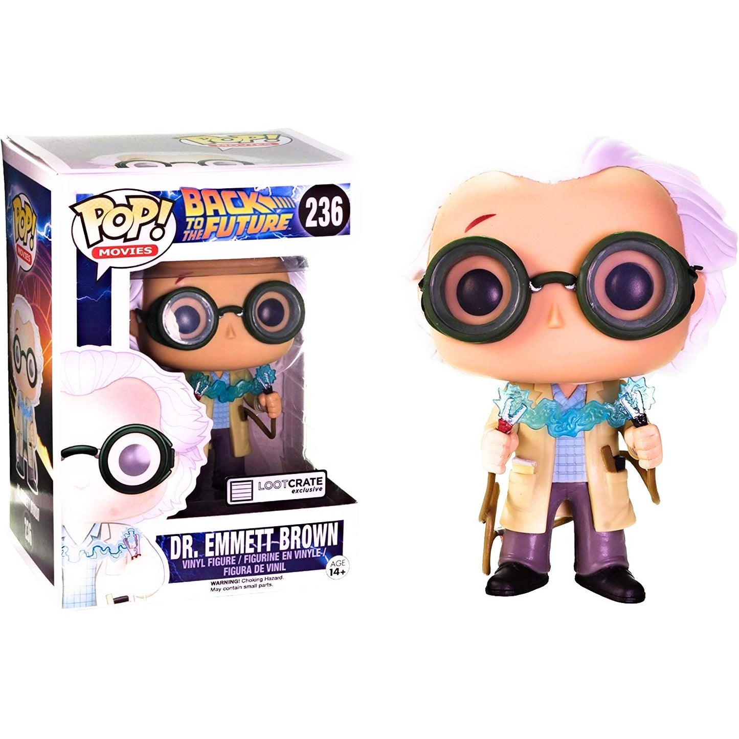 Funko POP! Movies Back to The Future Dr. Emmet Brown [1955 - w/ Jumper Cables] Exclusive