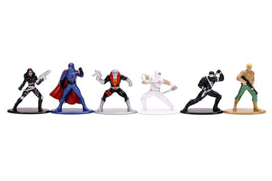 Jada Toys G.I. Joe 1.65" Die-cast Metal Collectible Figures 6-Pack, Toys for Kids and Adults