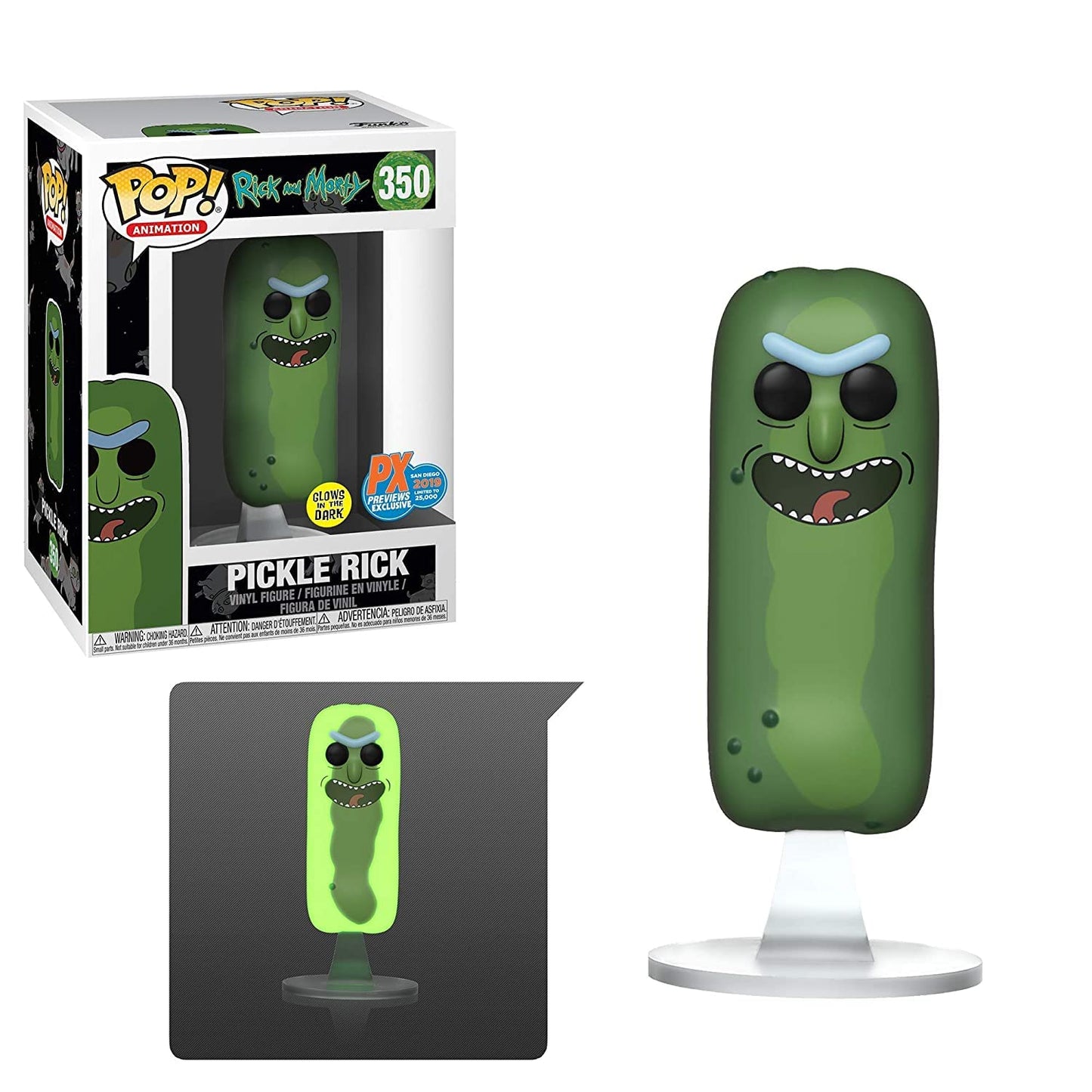 Funko POP! Animation Rick & Morty: Pickle Rick [Glows in the Dark]