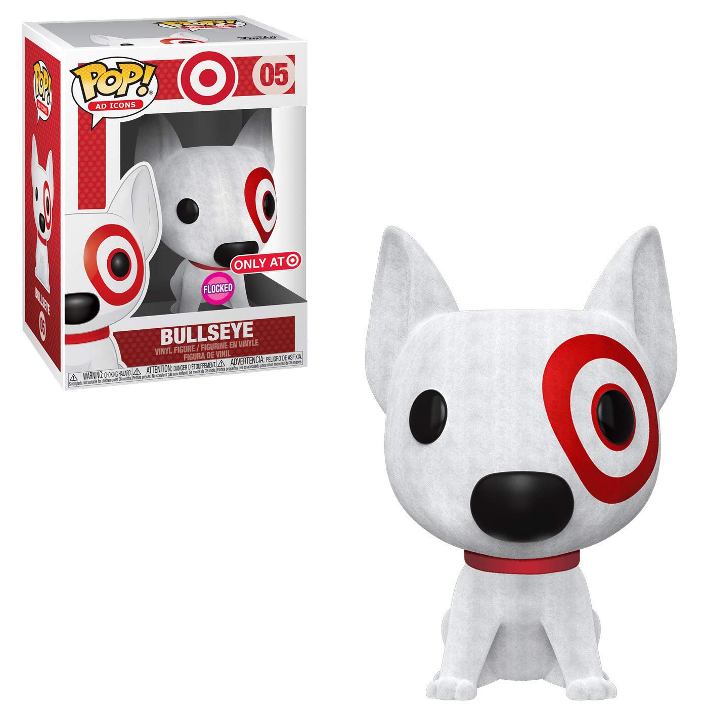 Funko POP! Ad Icons Target Bullseye (Flocked with Red Collar) Exclusive