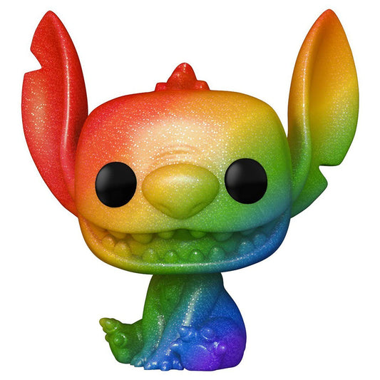 Funko POP! Pride Disney Lilo & Stitch - Stitch #1045 [Diamond Collection, Rainbow] Exclusive