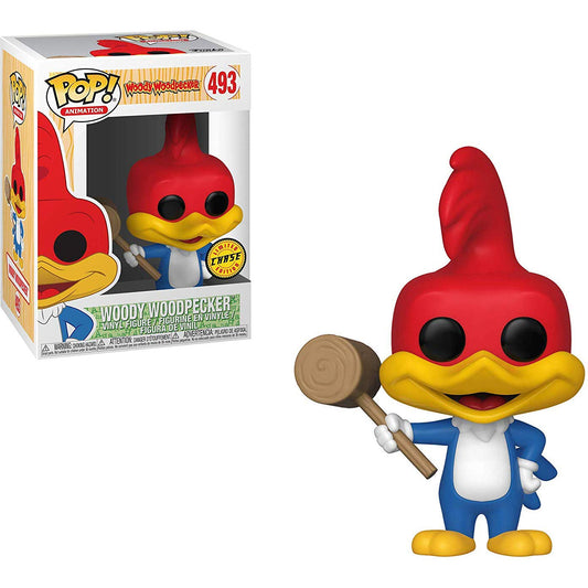 Funko POP! Animation CHASE Woody Woodpecker with Mallet #493