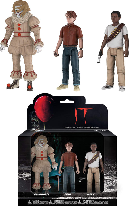 Funko IT Action Figure 3 Pack - Pennywise, Stan, & Mike