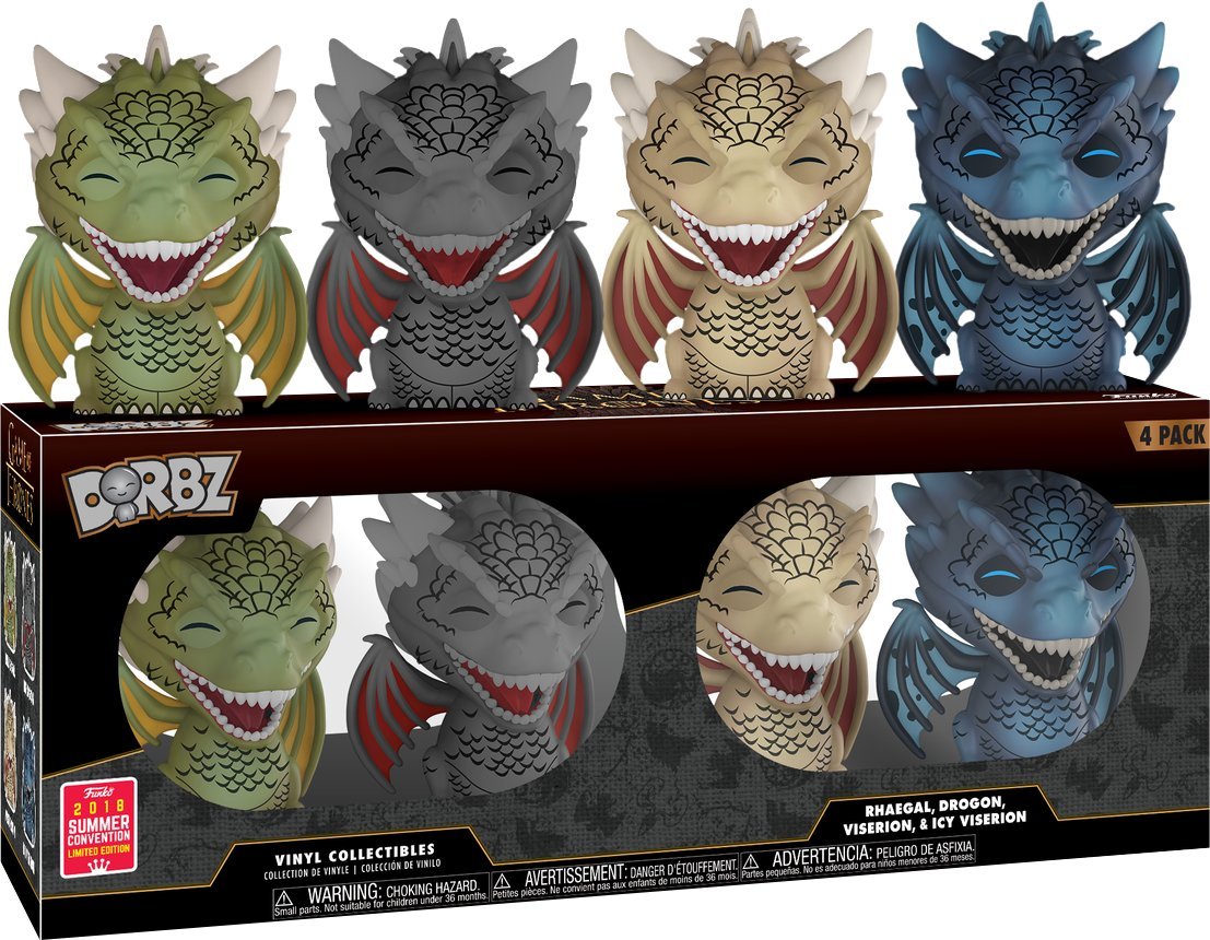 Funko Dorbz Game of Thrones Dragons 4-Pack Exclusive