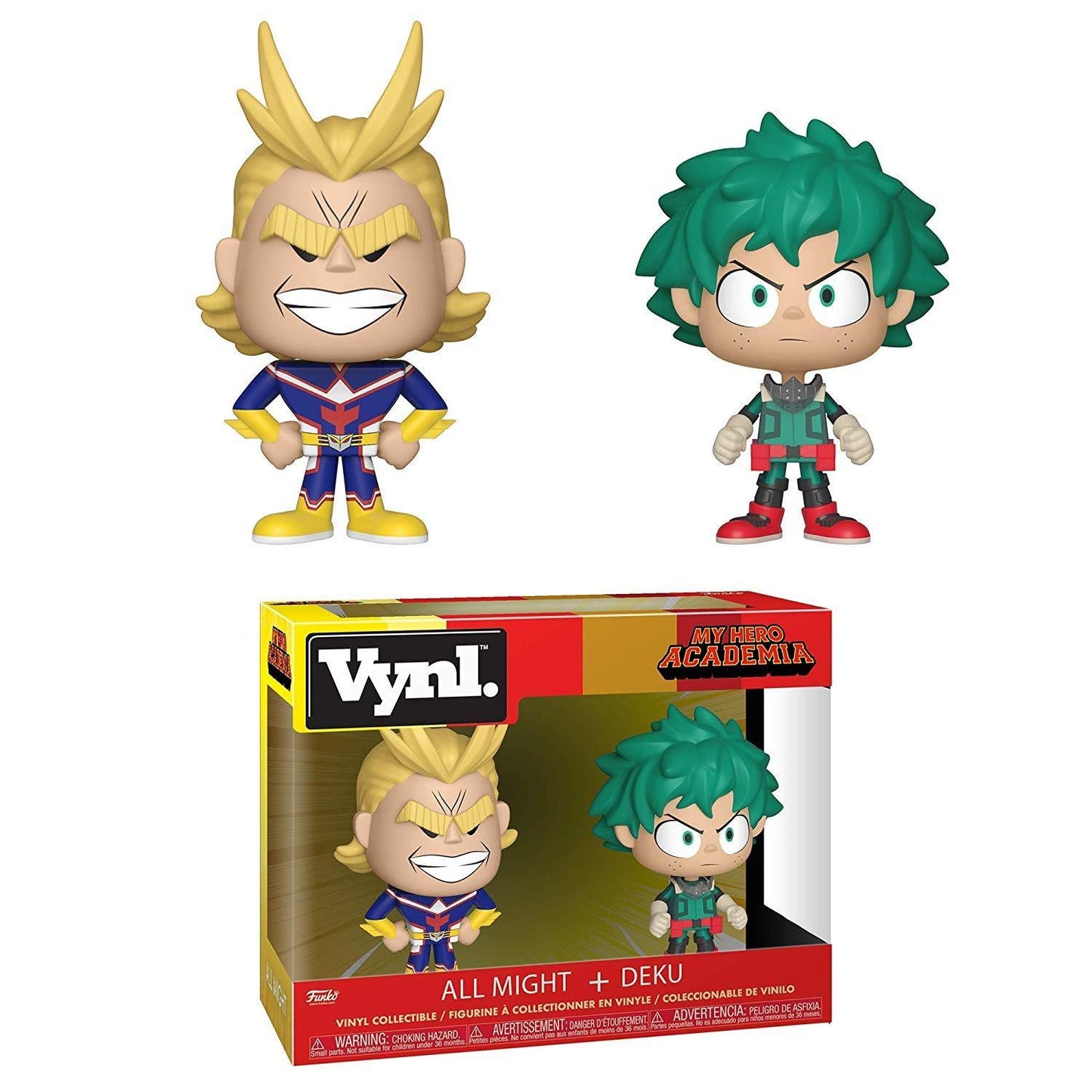 Funko Vynl: My Hero Academia - All Might & Deku 2 Pack Toy, Multicolor