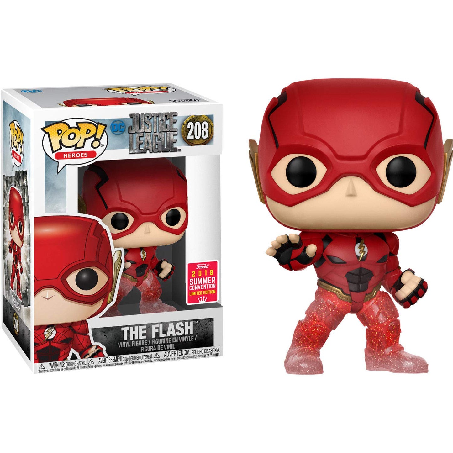 Funko POP! Heroes DC Justice League The Flash #208 [Running] Exclusive