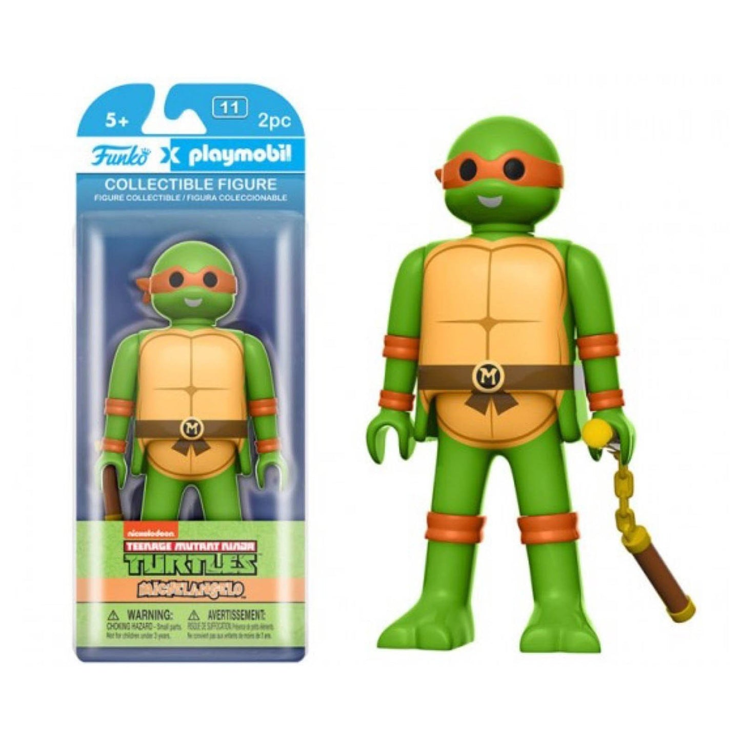 Funko Playmobil Teenage Mutant Ninja Turtles Michelangelo 6-Inch Action Figure