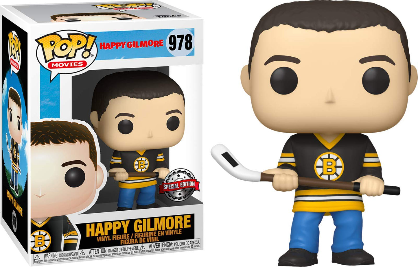 Funko POP! Happy Gilmore Holding up Hockey Stick Exclusive