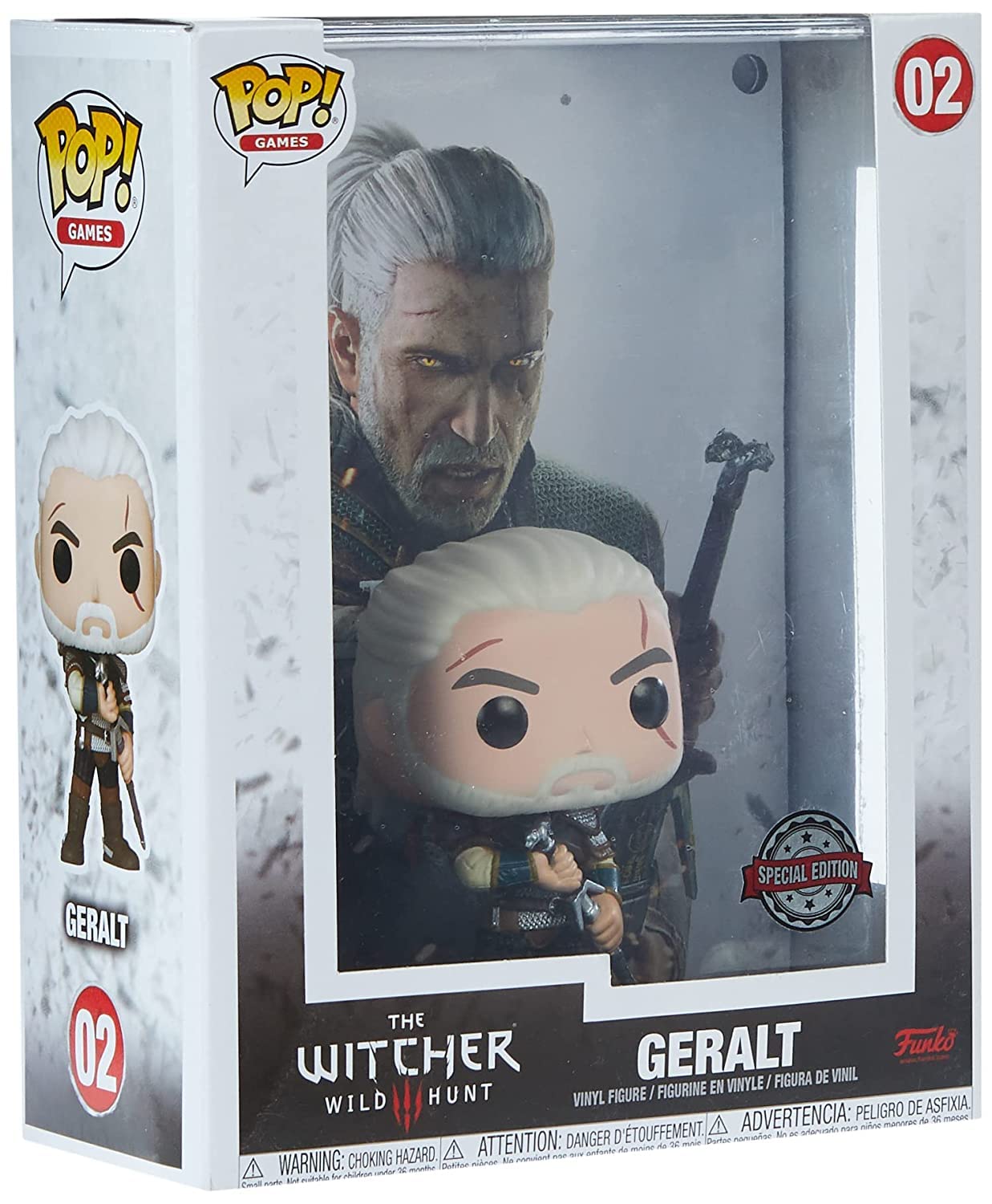 Funko POP! Games The Witcher 3 Wild Hunter Game Cover Geralt #02 Exclusive