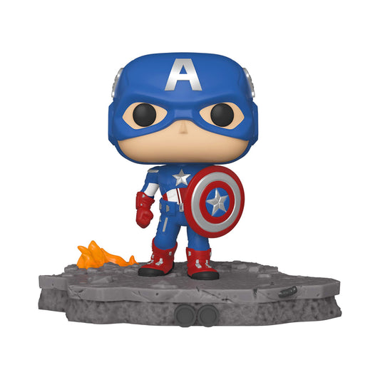 Funko POP! Deluxe, Marvel Avengers Assemble Series - Captain America Exclusive, Figure 6 of 6