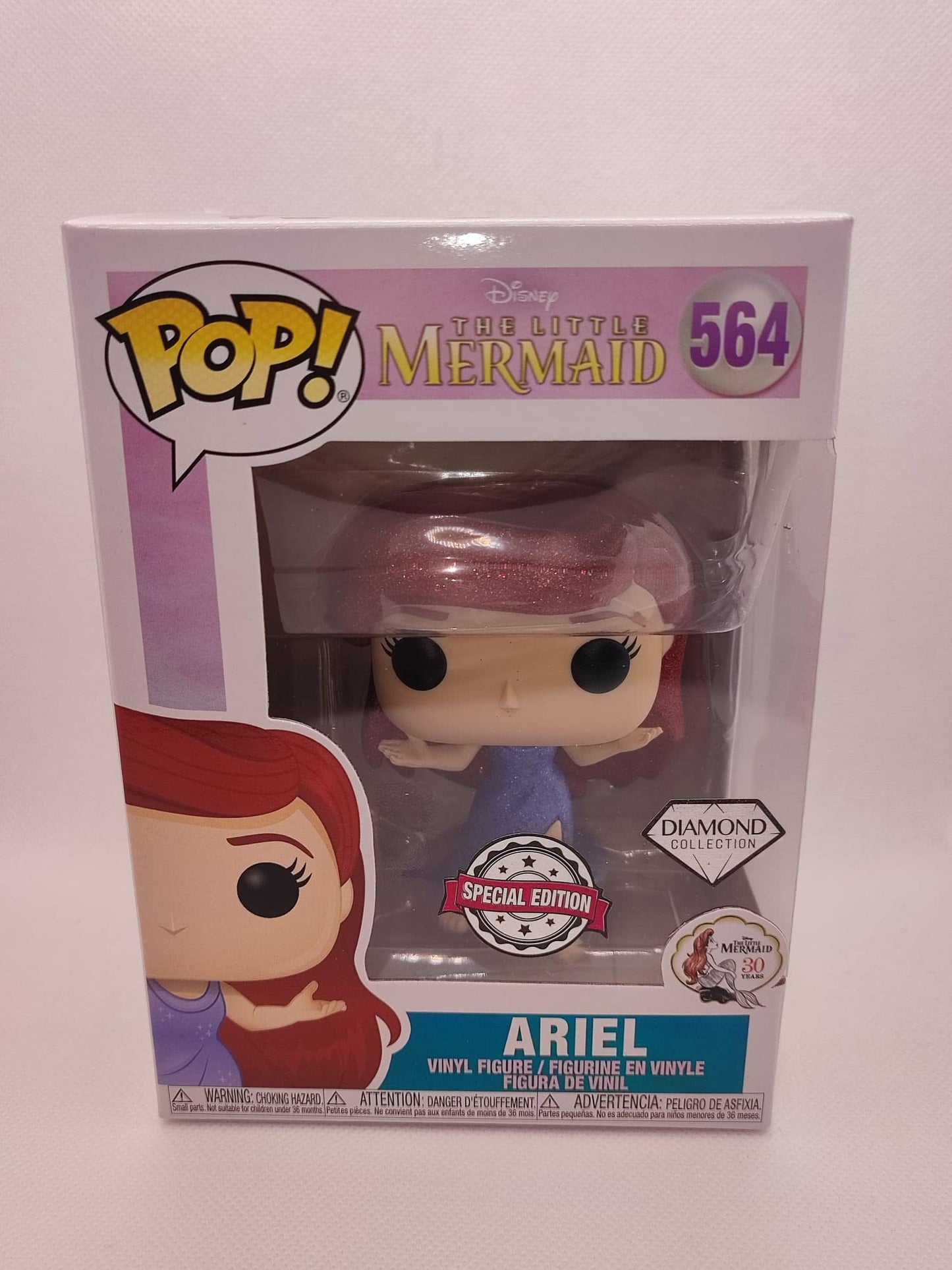 Funko POP! Disney Ariel #564 Diamond Collection The Little Mermaid Target Exclusive [POP! Protector]