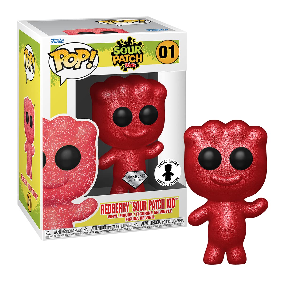 Funko POP! Sour Patch Kids Redberry Sour Patch Kid #01 [Diamond Collection] Exclusive