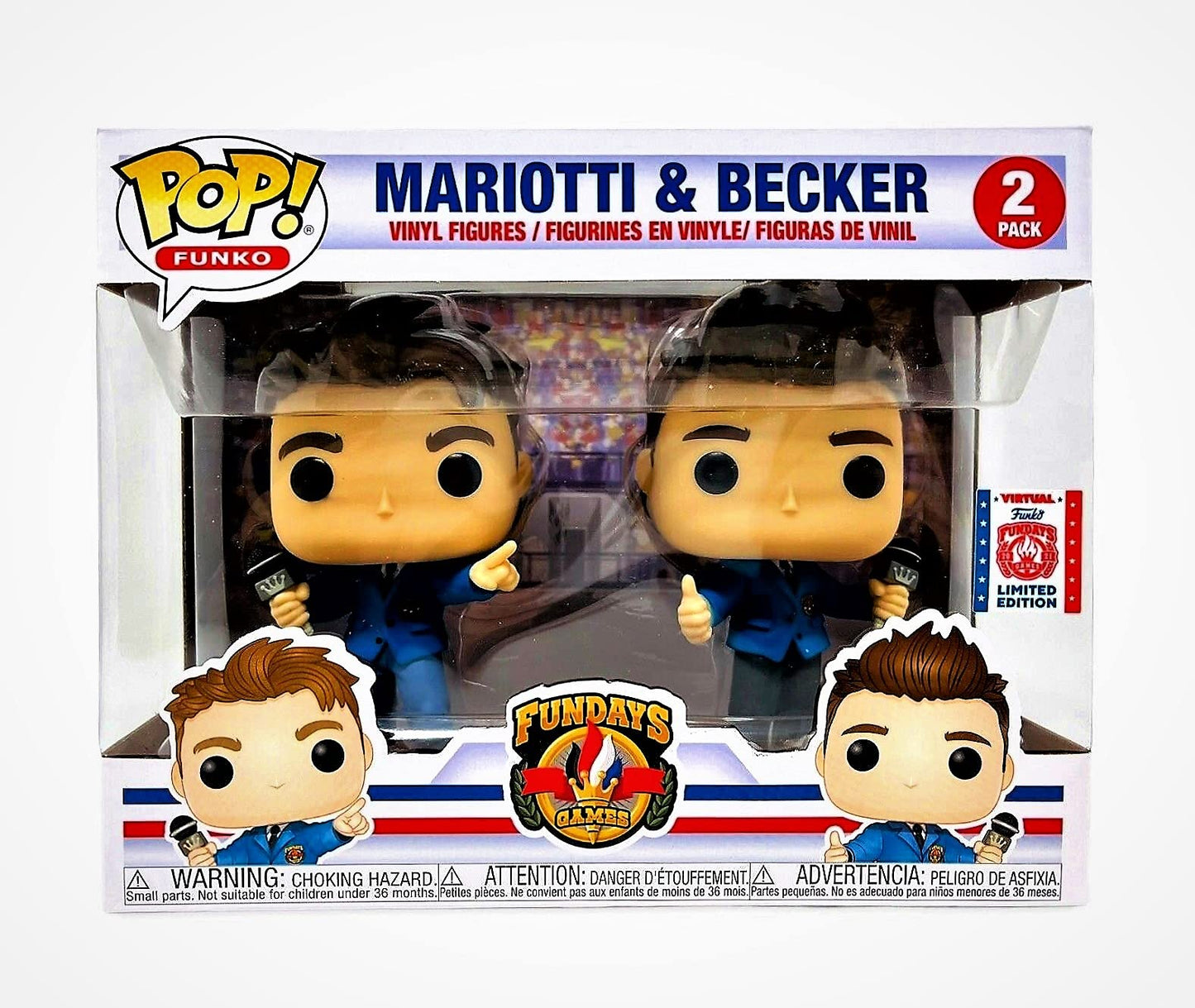 Funko POP! Fundays Mariotti & Becker 2-Pack [Sports Announcers] Exclusive
