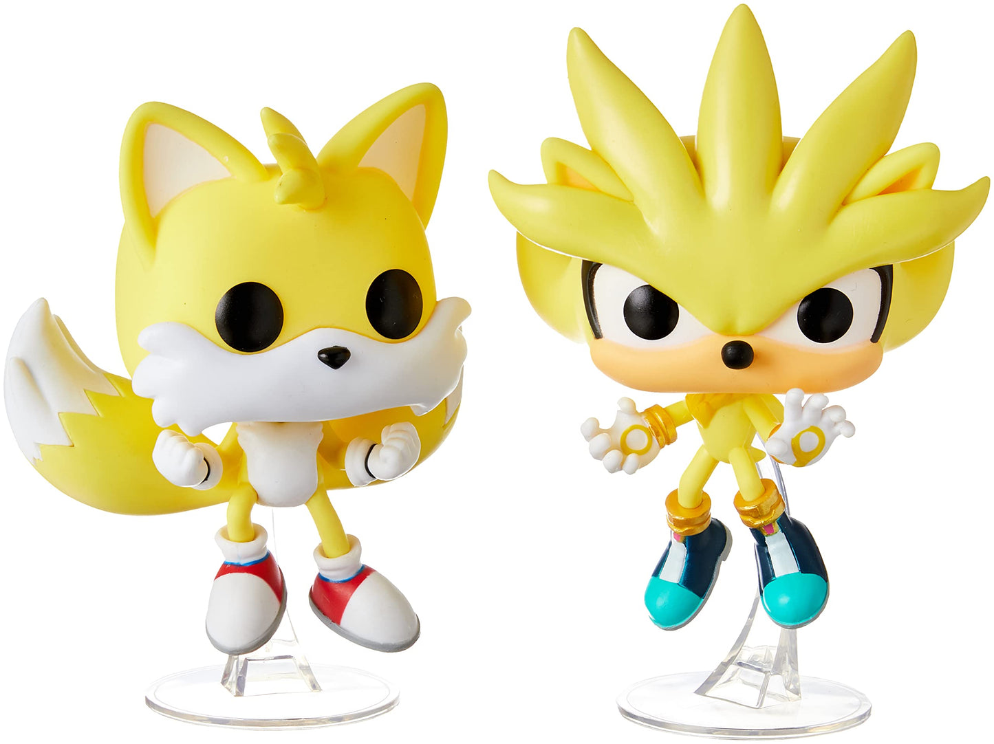 Funko POP! Sonic The Hedgehog - Super Tails & Super Silver 2 Pack (Exclusive)