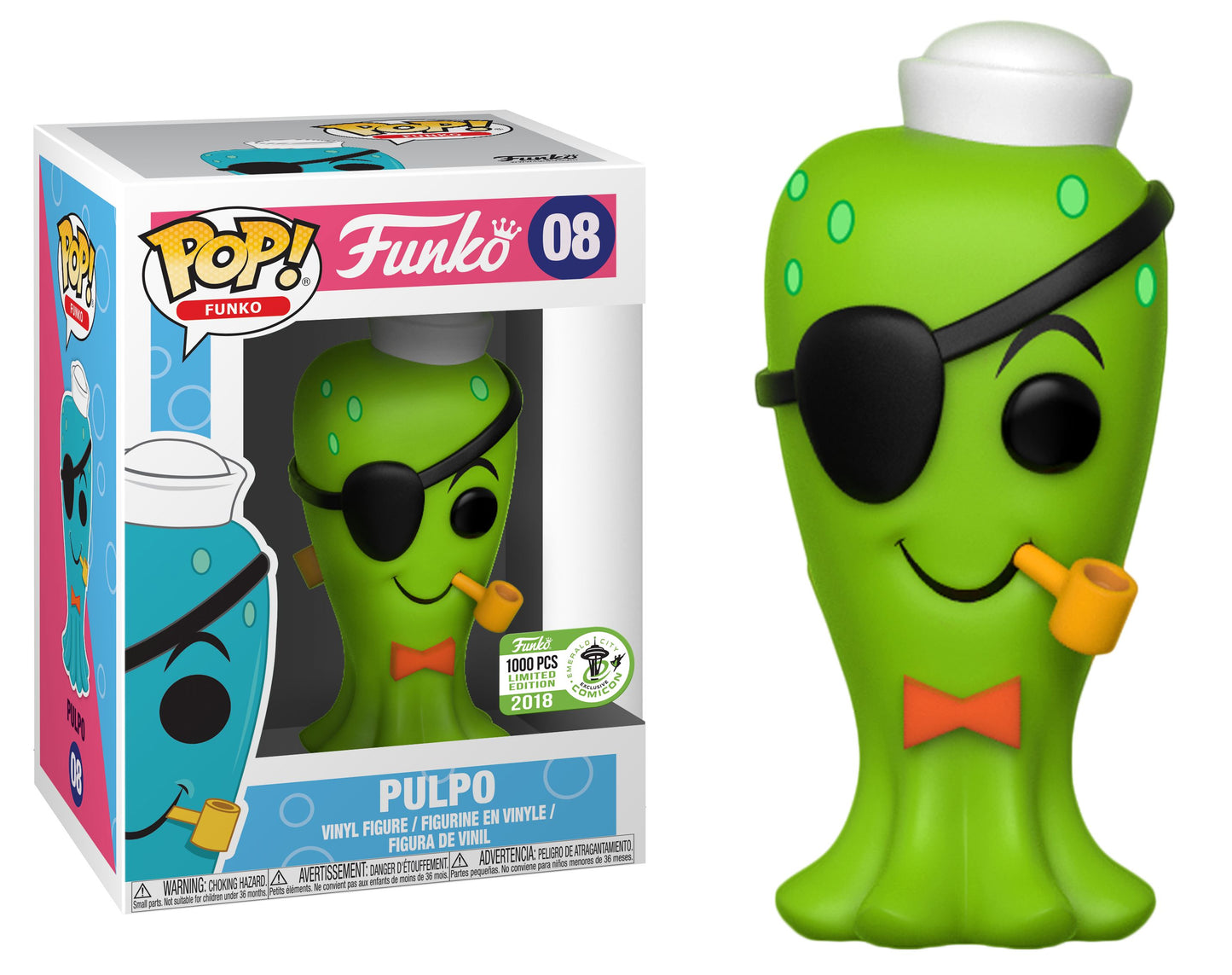 Funko POP! Spastik Plastik Pulpo #08 [Green] LE 1000 Exclusive