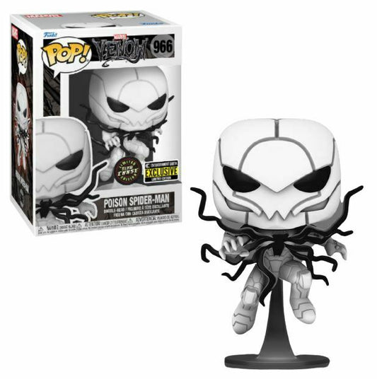 Funko POP! Marvel Venom CHASE Poison Spider-Man #966 [Glows in the Dark] EE Exclusive