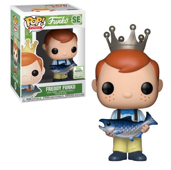 Funko POP! Freddy Funko SE [Holding Fish, Yellow Pants] Exclusive