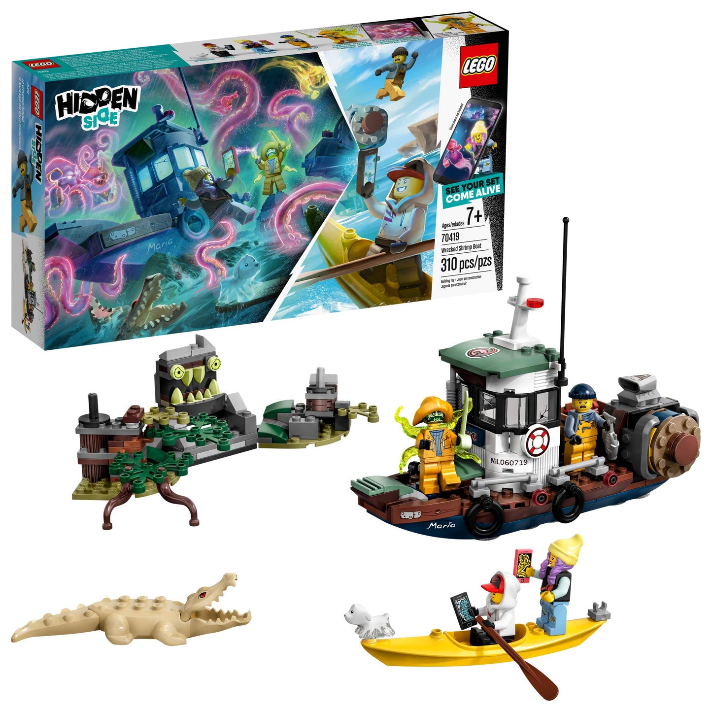 LEGO Hidden Side Wrecked Shrimp Boat 70419