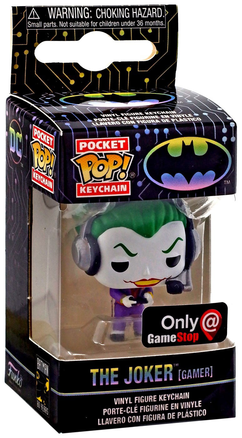 Funko DC Batman 80th Pocket POP! Heroes The Joker Exclusive Keychain [Gamer]
