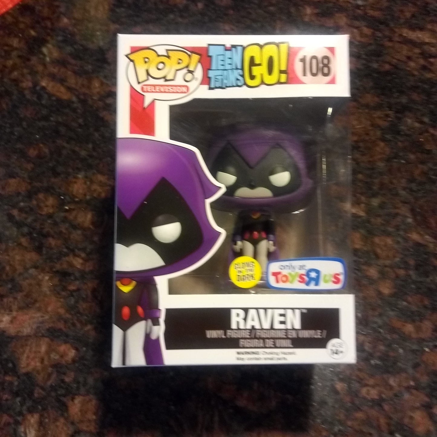 Funko POP! Television Teen Titans GO! Raven #108 [Purple, Glows in the Dark] Exclusive