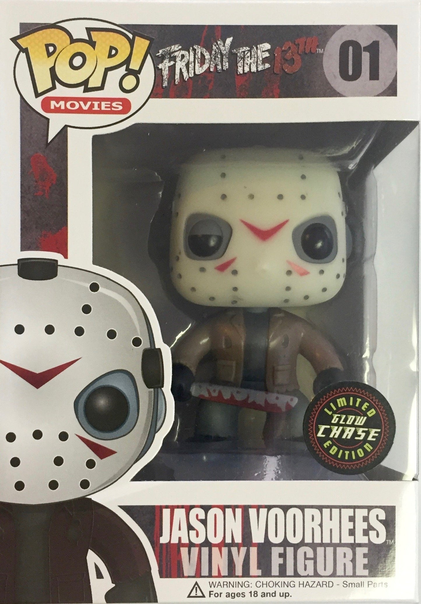 Funko POP Movies Friday the 13th Jason Voorhees Vinyl Figure Limited Edition Chase Glow-In-The-Dark