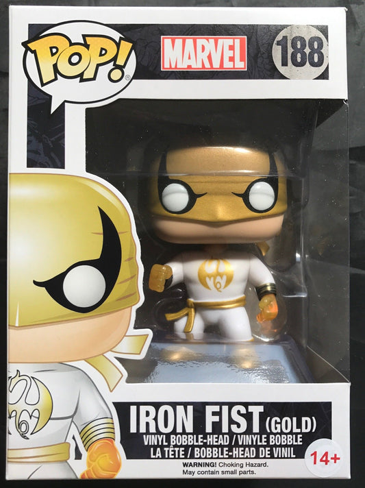 Funko POP! Marvel Iron Fist (Gold) #188 Exclusive