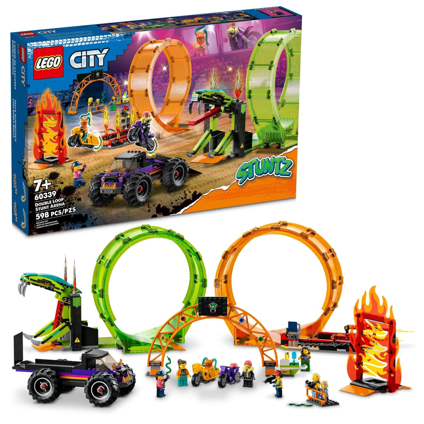 LEGO City Stuntz Double Loop Stunt Arena 60339