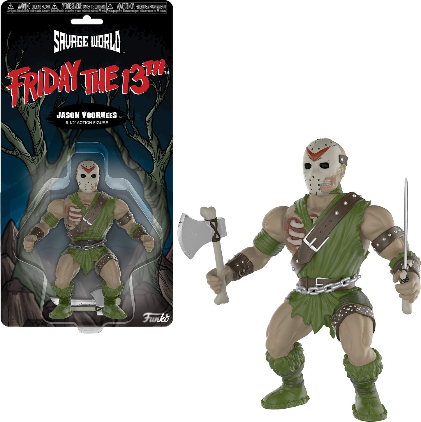 Funko Savage World: Friday The 13Th - Jason Collectible Figure, Multicolor