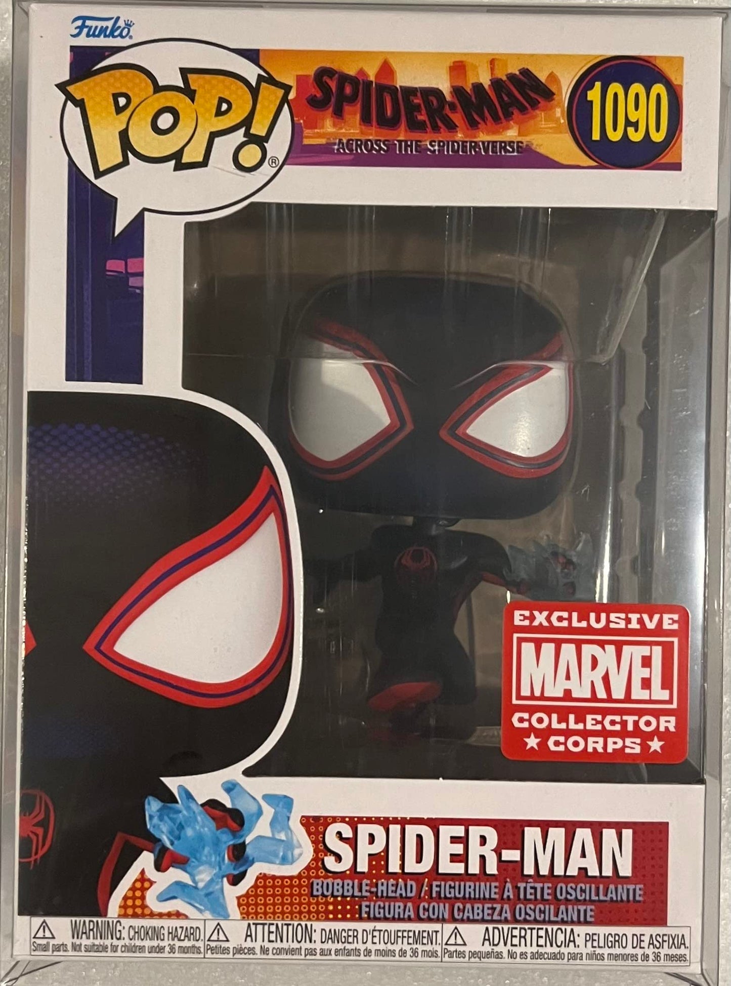 Funko POP! Marvel Spider-Man Across The Spider-Verse Spider-Man #1090 Collector Corps Exclusive