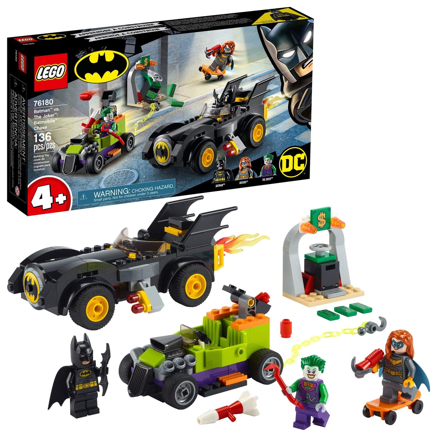 LEGO DC Batman Batman vs. The Joker Batmobile Chase 76180