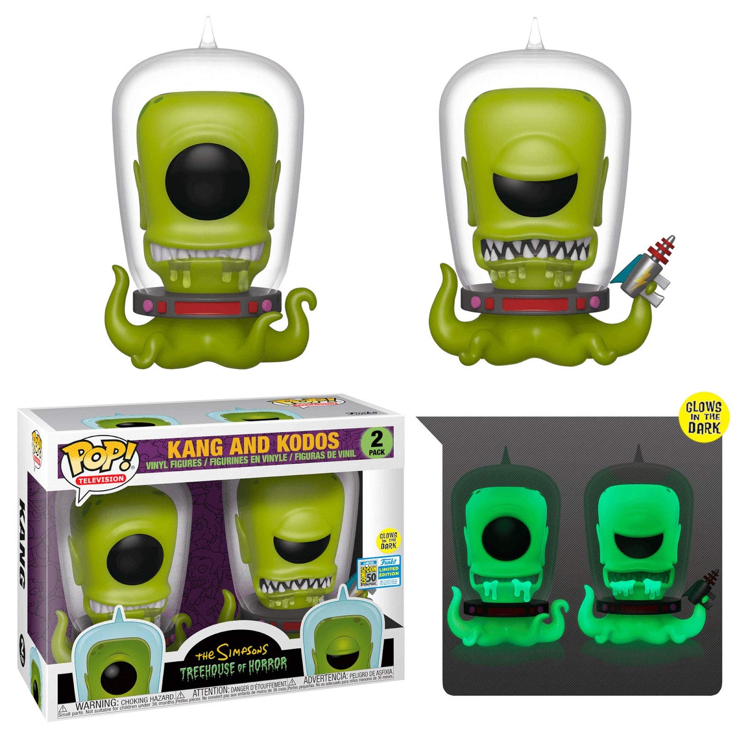 Funko POP! Simpsons Treehouse of Horror Kang and Kodos Exclusive 2 Pack Exclusive